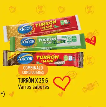 Changomas Turrón x 25g oferta