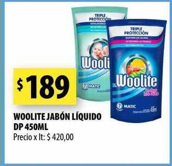 Punto Mayorista Woolite jabón líquido dp 450ml oferta
