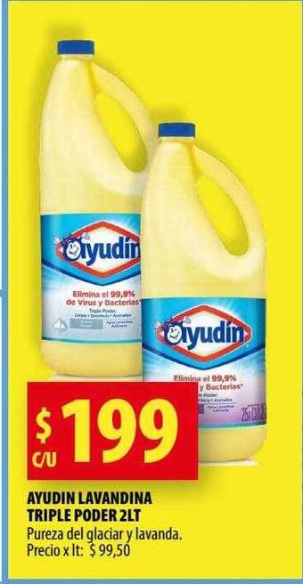 Punto Mayorista Ayudin lavandina triple poder 2lt oferta