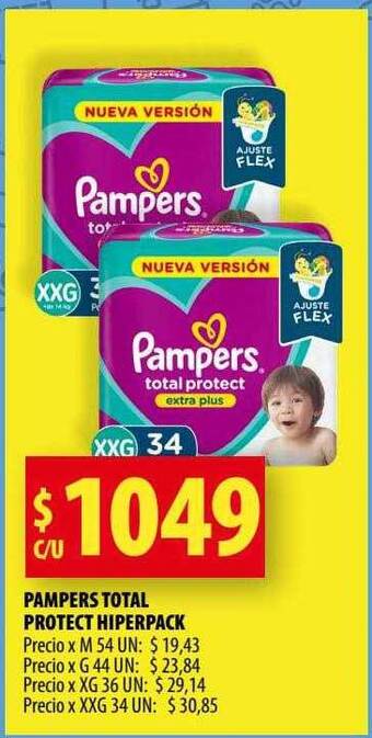 Punto Mayorista Pampers total protect hiperpack oferta