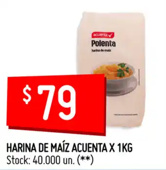 Changomas Harina De Maíz Acuenta x 1kg oferta