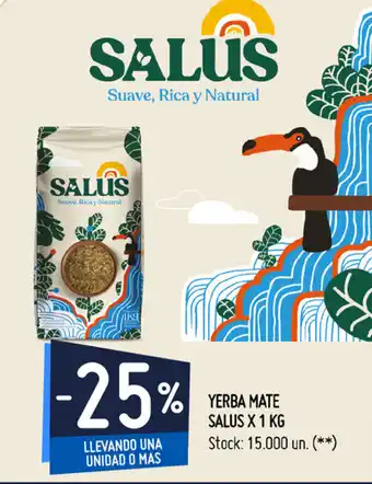 Changomas Yerba Mate Salus x 1kg oferta