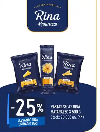 Changomas Pastas Secas Rina Matarazzo x 500g oferta