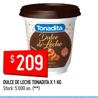 Changomas Dulce De Leche Tonadita x 1kg oferta