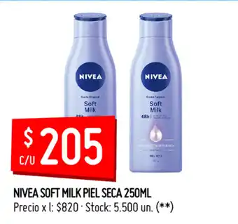 Changomas Nivea Soft Milk Piel Seca 250ml oferta