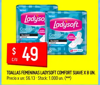 Changomas Ladysoft Toallas Femininas Comfort Suave x 8un oferta