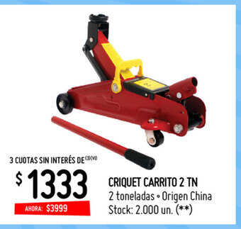 Changomas Criquet Carrito 2 TN oferta
