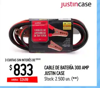 Changomas Cable De Batería 300Amp Justin Case oferta