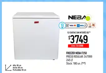Changomas Freezer Neba F250 oferta