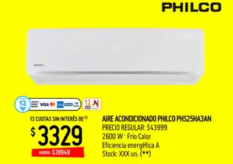 Changomas Aire Aconditionado Philco PH25HA3AN oferta