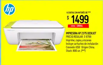 Changomas Impresora HP 2375 Deskjet oferta