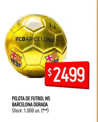 Changomas Pelota De Fubol N5 Barcelona Dorada oferta