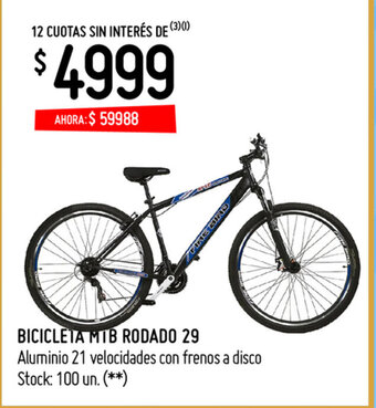 Changomas Bicicleta MTB Rodado 29 oferta