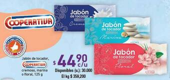 Cooperativa Obrera Jabóñ De Tocador Cremoso Marina O Floral oferta