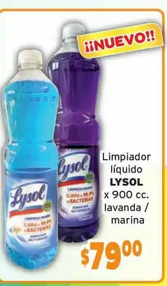 Lysol Limpiador Liquido Lavanda Marina x 900cc