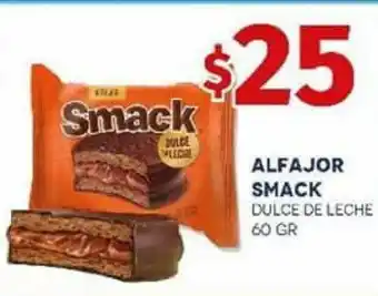 Alfajor Smack Dulce De Leche 60gr