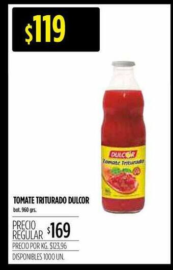 Supermercados Vea Tomate Triturado Dulcor 960grs oferta