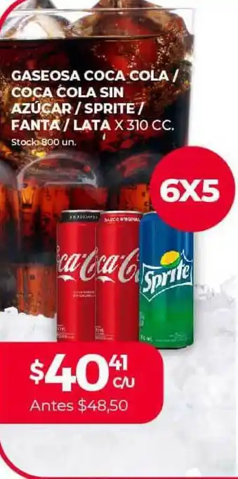Supermercados Tadicor Gaseosa Coca Cola Coca Cola Sin Azucar Sprite Fanta oferta
