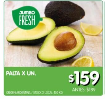 Jumbo Palta x un oferta