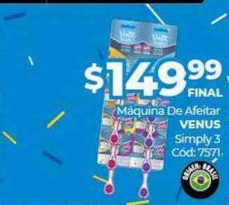 Diarco Máquina de afeitar venus simply 3 oferta