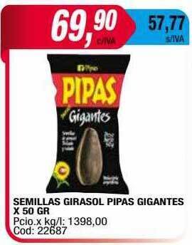 Maxiconsumo Semillas girasol pipas gigantes oferta