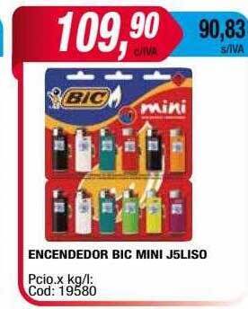 Maxiconsumo Encendedor bic mini j5liso oferta