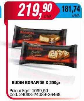 Maxiconsumo Budin bonafide oferta