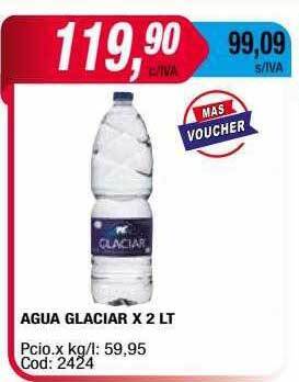 Maxiconsumo Agua glaciar oferta