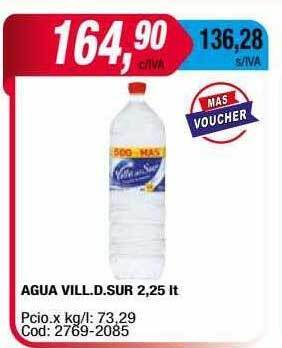 Maxiconsumo Agua vill. d. sur oferta