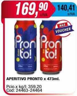 Maxiconsumo Aperitivo pronto oferta