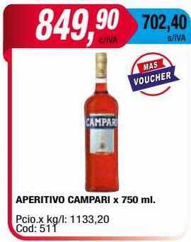 Maxiconsumo Aperitivo campari oferta
