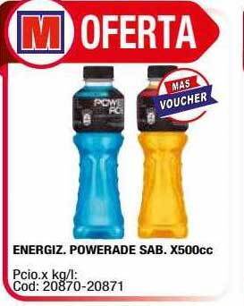 Maxiconsumo Energiz. powerade sab. oferta