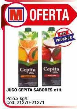 Maxiconsumo Jugo cepita sabores oferta