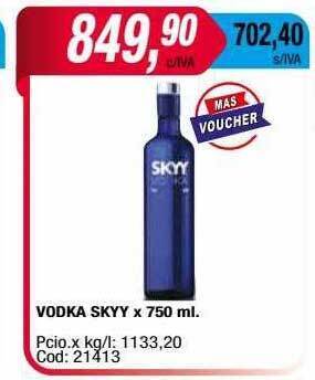 Maxiconsumo Vodka skyy oferta
