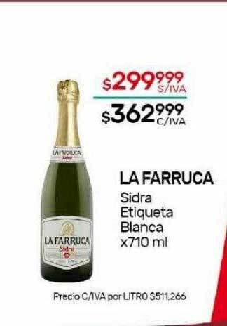 Nini Mayorista La farruca sidra etiqueta blanca oferta