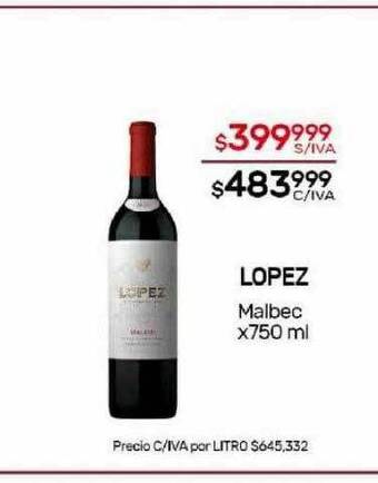 Nini Mayorista Lopez malbec oferta