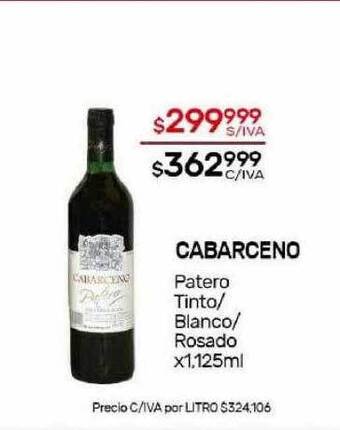 Nini Mayorista Cabarceno patero tinto blanco rosado oferta