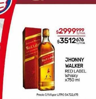 Nini Mayorista Jhonny walker red label whisky oferta