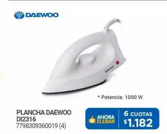 Plancha daewoo di2316