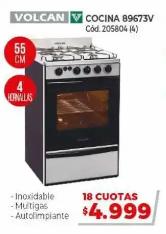 Naldo Lombardi Volcan Cocina 89673v oferta