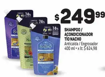 Makro Shampoo Acondicionador Tio Nacho Anticaida Engrosador 400ml oferta