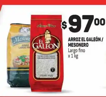 Makro Arroz El Galeón Mesonero Largo Fino x 1kg oferta