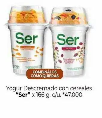 La Anonima Yogur Descremado Con Cereales x 166g oferta