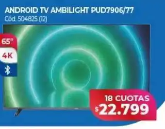 Naldo Lombardi Android tv ambilight pud7906 77 oferta
