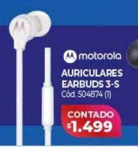 Naldo Lombardi Motorola auriculares earbuds 3-s oferta
