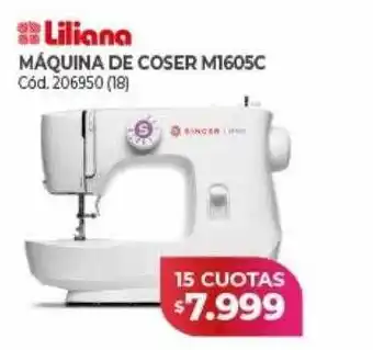 Naldo Lombardi Liliana máquina de coser m1605c oferta