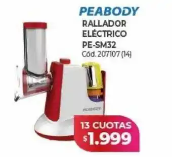 Naldo Lombardi Peabody rallador eléctrico pe-sm32 oferta