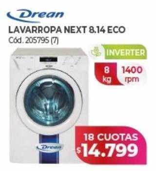Naldo Lombardi Drean lavarropa next 8.14 eco oferta