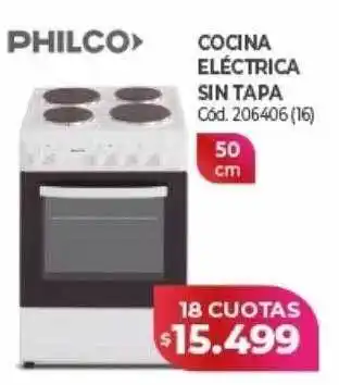 Naldo Lombardi Philco cocina eléctrica sin tapa oferta
