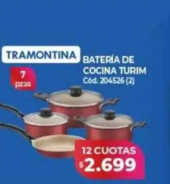 Naldo Lombardi Tramontina batería de cocina turim oferta